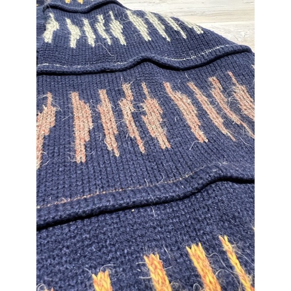 Vintage 3D Textured Knit Sweater Multicolor 90s‎ Cosby Biggie K. Cosa XL Hip Hop - Picture 4 of 8